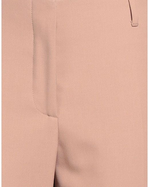 Dries Van Noten Natural Camel Pants Polyester, Wool