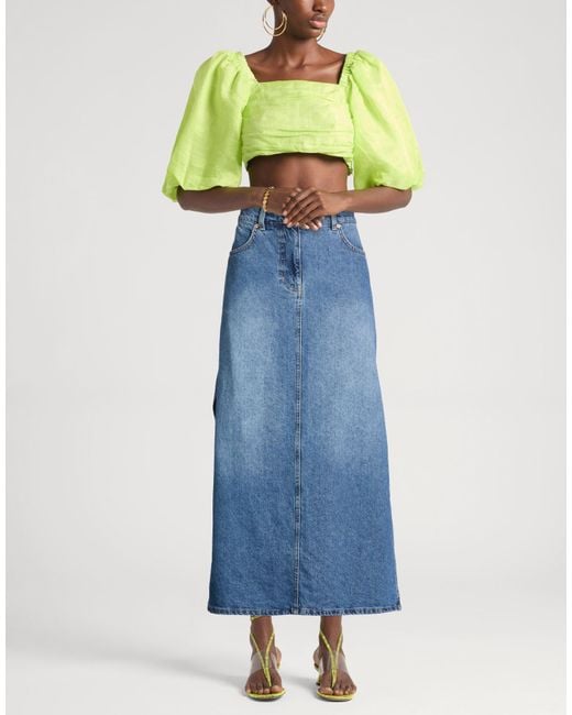 Farm Rio Blue Denim Skirt
