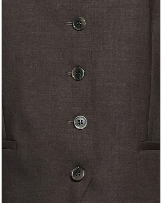 P.A.R.O.S.H. Black Tailored Vests