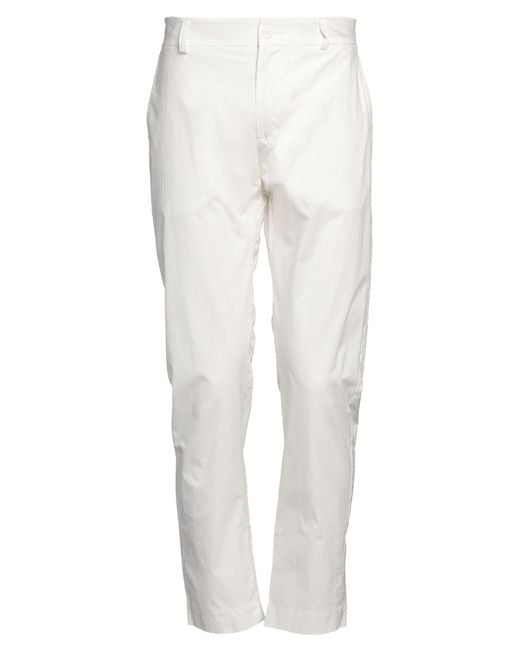 Alpha Studio White Trouser for men