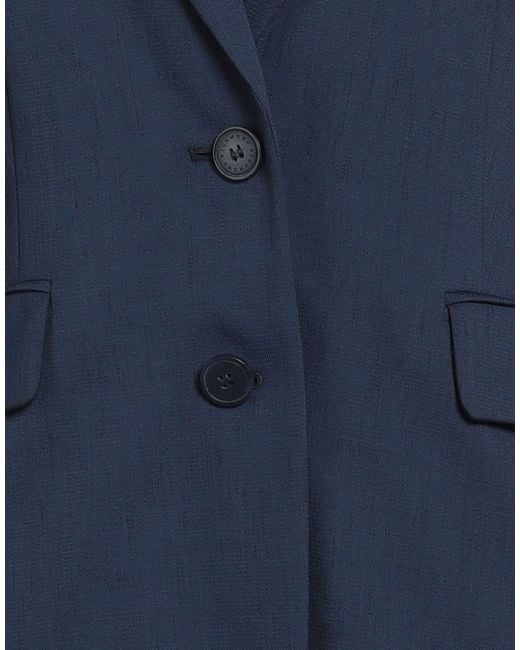 John Richmond Blue Blazer Polyester, Viscose, Elastane