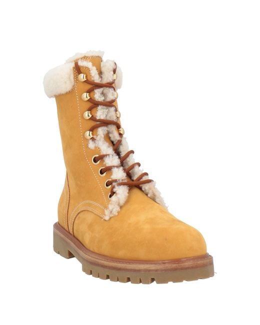 Céline Natural Ankle Boots Calfskin, Shearling for men