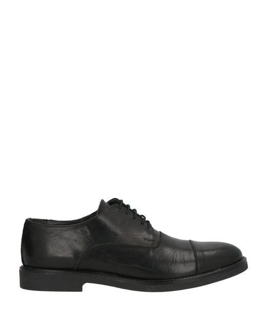 Liu Jo Black Lace-Up Shoes Leather for men