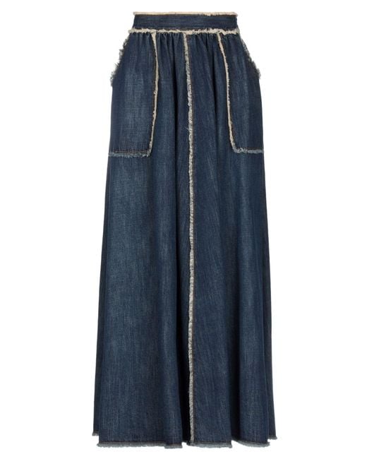 Dior Blue Denim Skirt