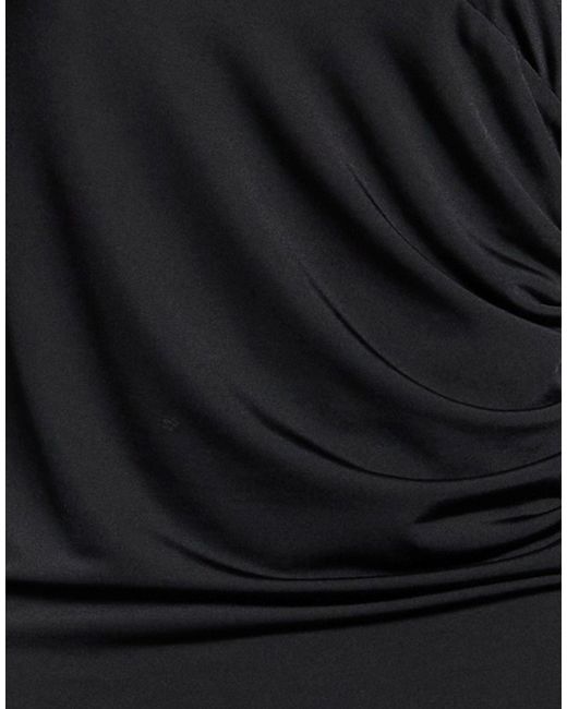 SIMONA CORSELLINI Black T-Shirt Polyester, Elastane, Polyamide
