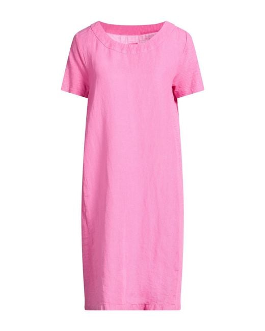 120% Lino Pink Mini Dress Linen