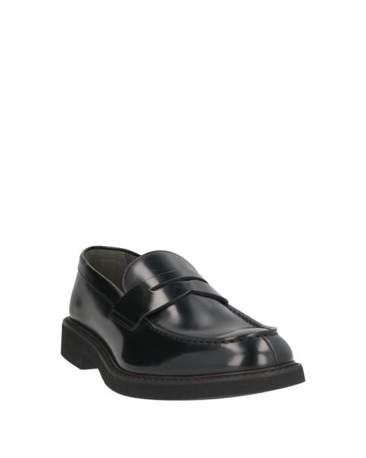 Doucal's Gray Loafers Leather for men