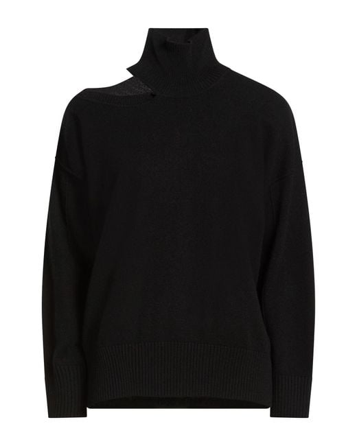 Alpha Studio Black Rollkragenpullover