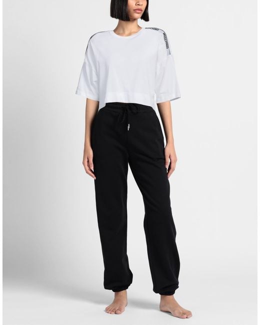 Moschino White T-Shirt Cotton, Elastane