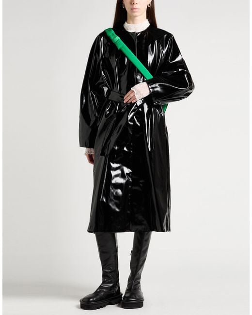 Acne Black Coat Polyurethane, Polyester