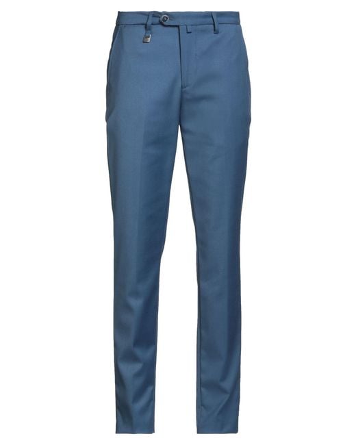 Barbati Blue Midnight Pants Polyester, Viscose, Elastane for men