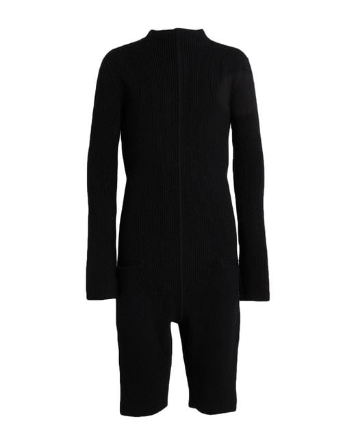 Rick Owens Black Playsuit Virgin Wool for men