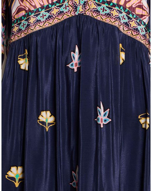 Ba&sh Blue Mini Dress Viscose