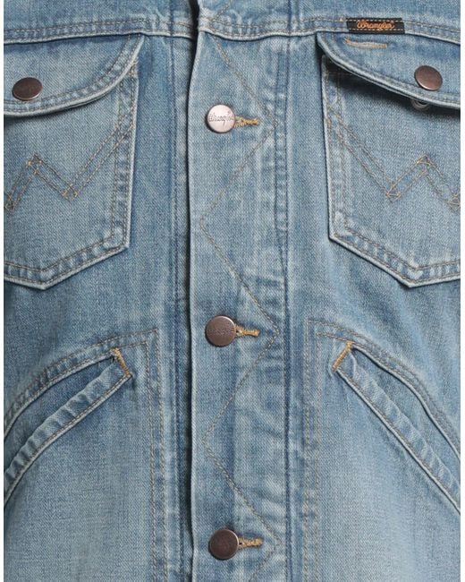 SANDRO X WRANGLER Blue Denim Outerwear for men