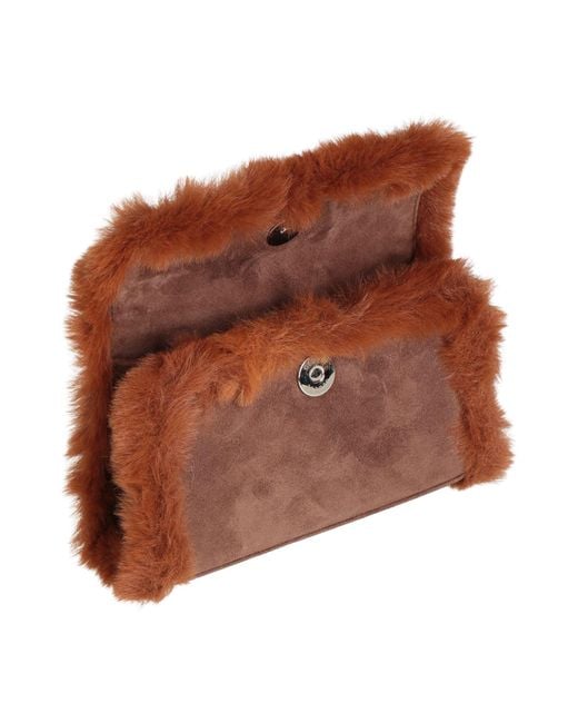 Gedebe Brown Handbag Leather