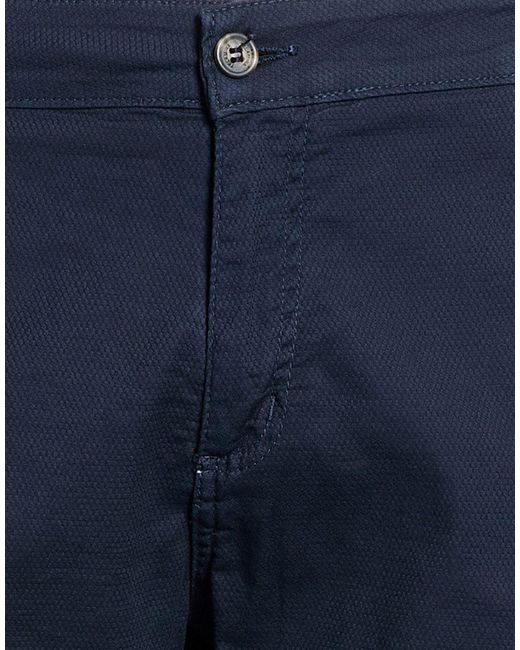 TELAMIRA Blue Pants Cotton, Elastane for men