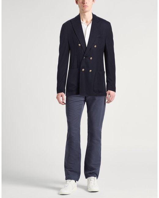 Eleventy Blue Blazer Wool for men