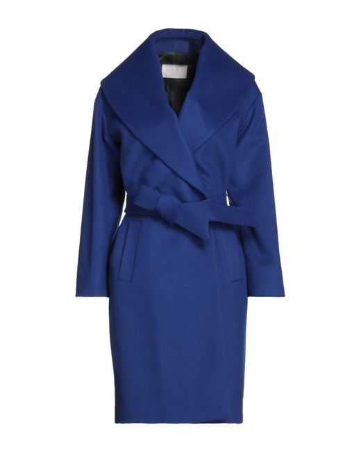 Annie P Blue Coat Virgin Wool, Polyamide, Cashmere