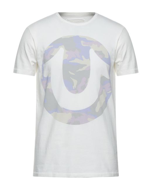 True Religion Cotton T-shirt in Ivory 