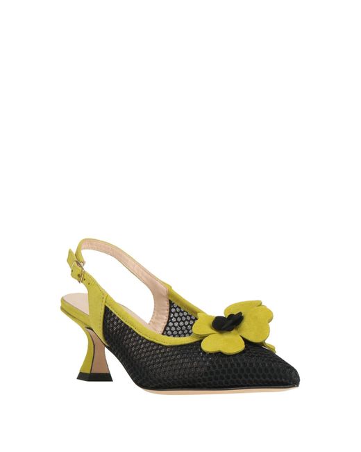 Status Yellow Pumps Leather