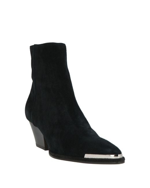 Sergio Rossi Black Ankle Boots Leather