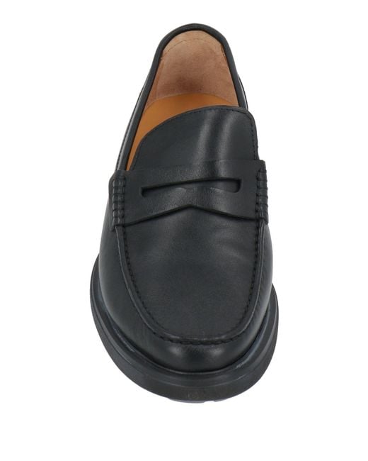 Testoni Black Loafers Calfskin for men