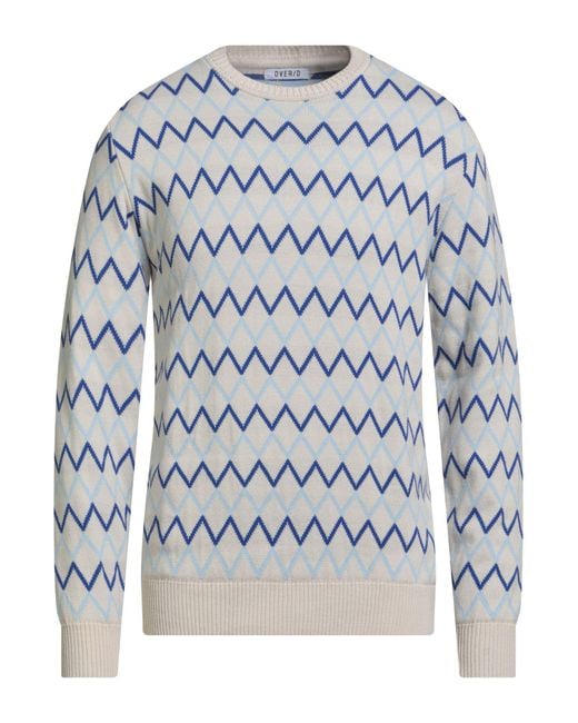OVER/D Blue Sweater Acrylic for men