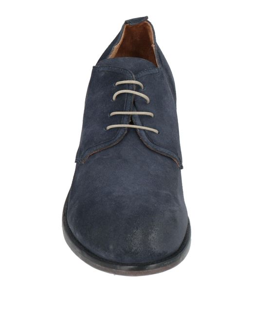Moma Blue Lace-Up Shoes for men