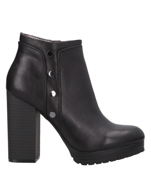 Lumberjack Black Ankle Boots Soft Leather