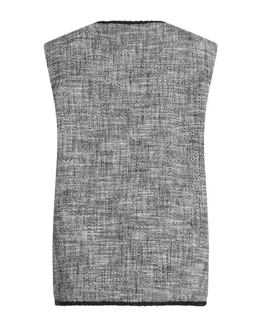 MSGM Gray Vest Cotton