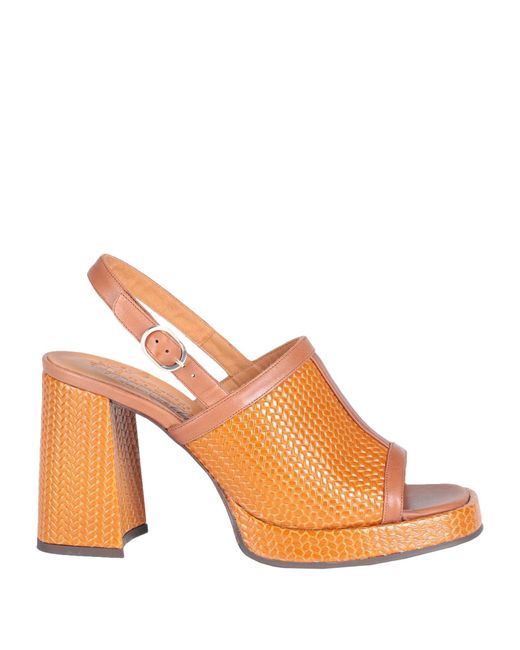 Chie Mihara Orange Sandals