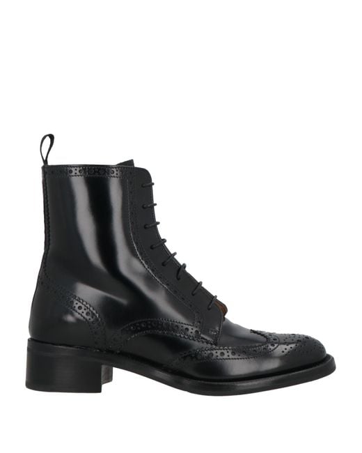 Church's Women's Black Ankle Boots Calfskin