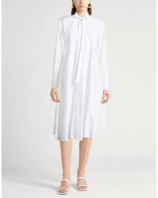Fabiana Filippi White Midi Dress