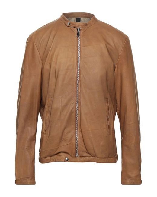Vintage De Luxe Brown Jacket Soft Leather for men
