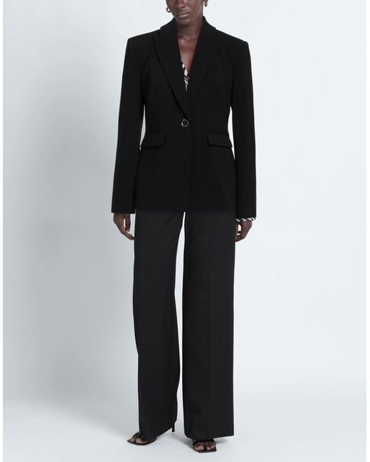 Pinko Black Blazer Polyester, Elastane