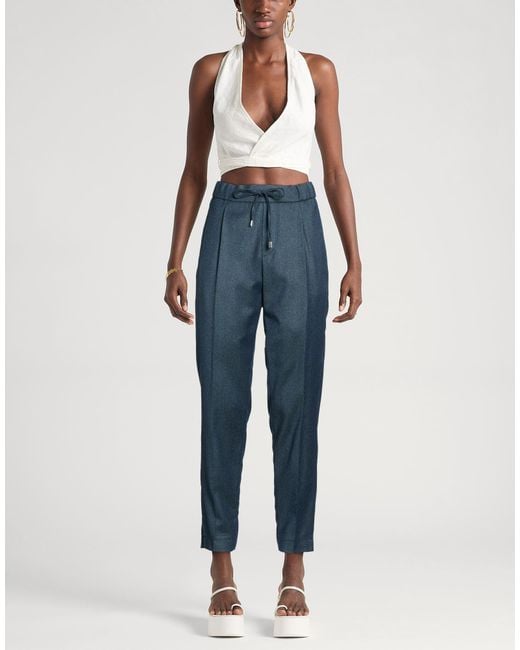 Berwich Blue Pants Virgin Wool