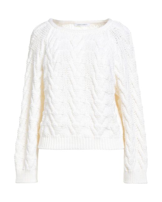 Alberta Ferretti White Jumper