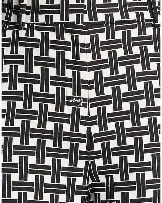KENZO White Pants Polyester, Cotton, Elastane