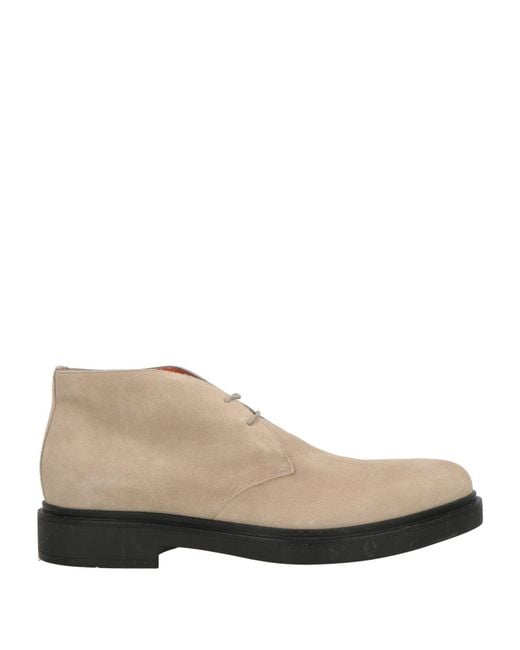 Santoni Natural Ankle Boots Leather for men