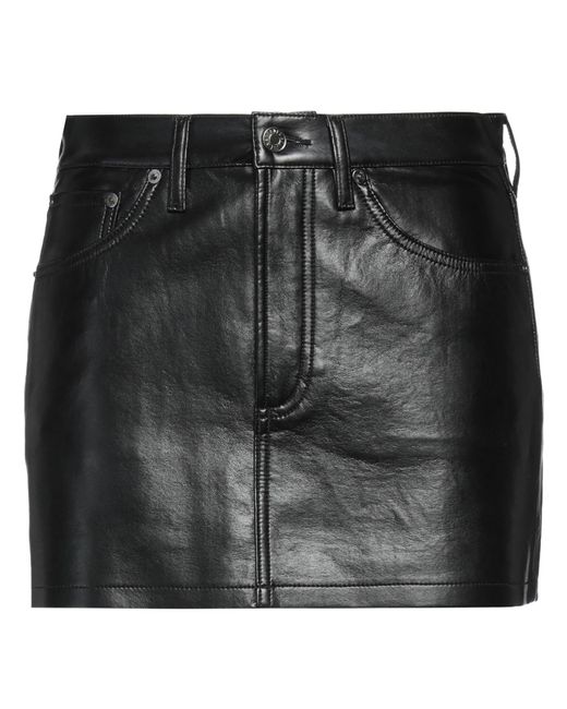 Agolde Black Mini Skirt