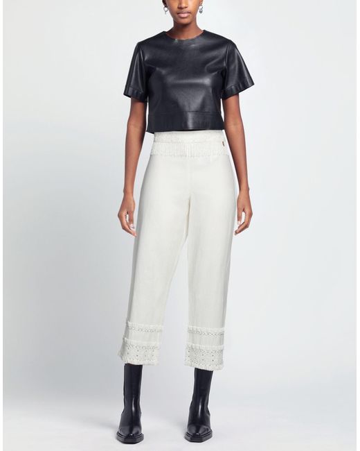 Twinset White Trouser