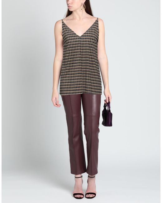 Top Siyu de color Brown