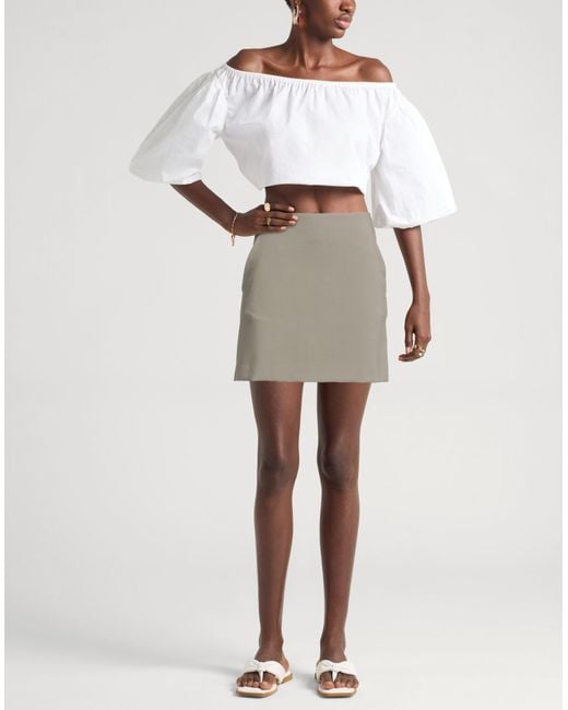 Ottod'Ame Gray Mini Skirt