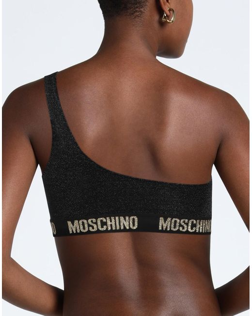 Moschino Black Bikini-Oberteil