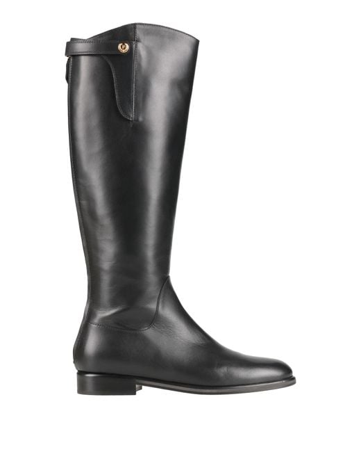 Pollini Black Boot Calfskin