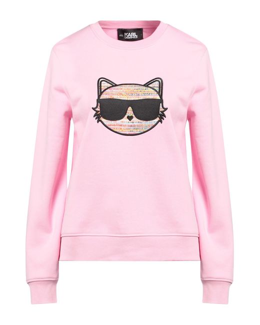 Karl Lagerfeld Pink Sweatshirt