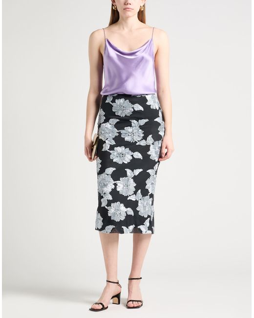 Jupe midi ROTATE BIRGER CHRISTENSEN en coloris Gray