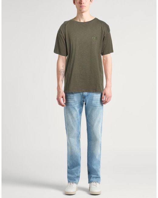 Bally Green Dark T-Shirt Cotton for men