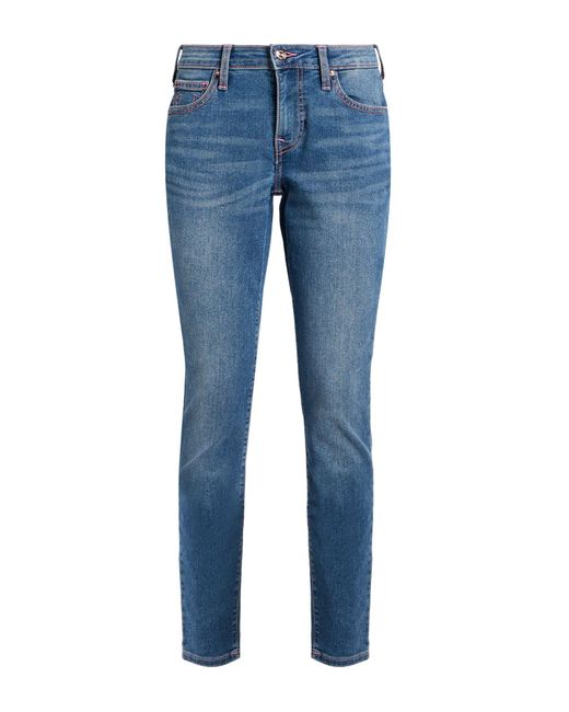True Religion Blue Jennie Jeans Cotton, Polyester, Viscose, Elastane