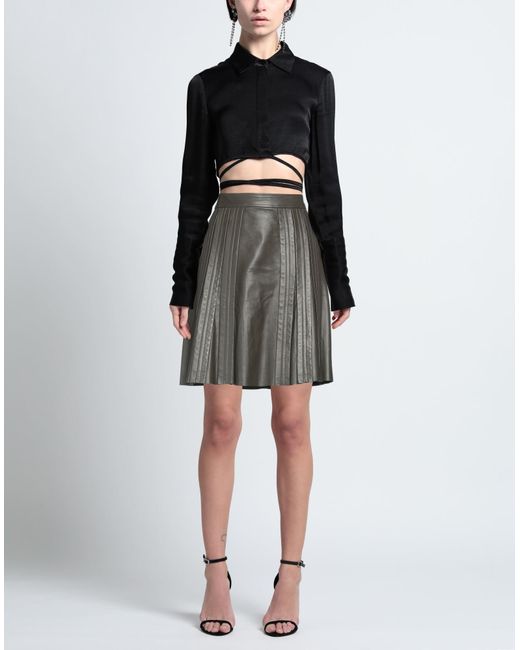 Sportmax Gray Mini Skirt